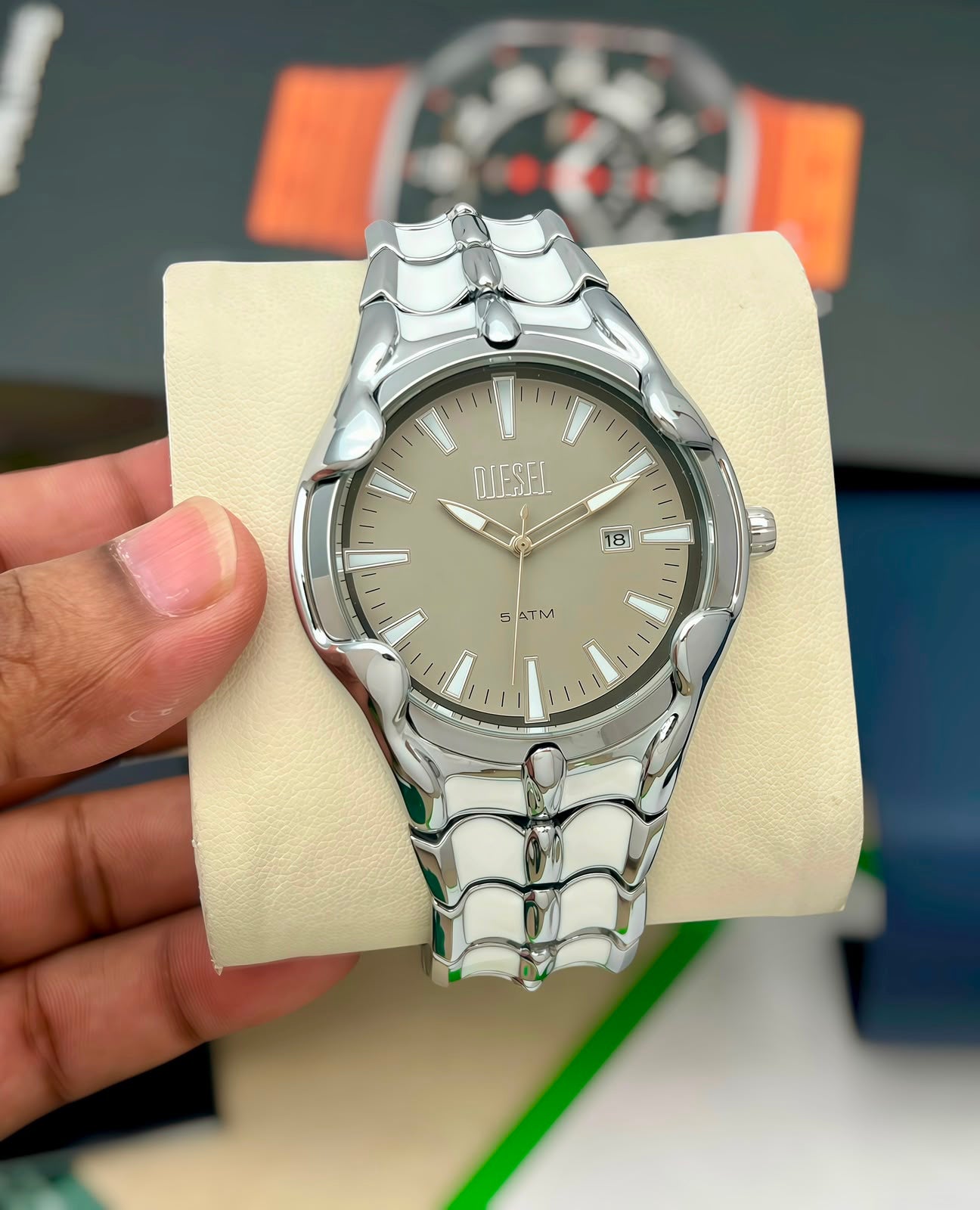 DIESEL GOLD TONE LUXURY WATCH