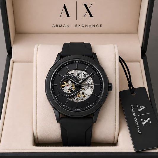 Armani Exchange Automatic watch combines bold contemporary design with premium mechanical craftsmanship and it is a perfect blend of luxury and sporty elegance. ✅