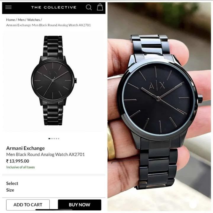 ARMAANI EXCHANGE AX2701 FULL BLACK AT399