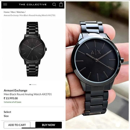 ARMAANI EXCHANGE AX2701 FULL BLACK AT399