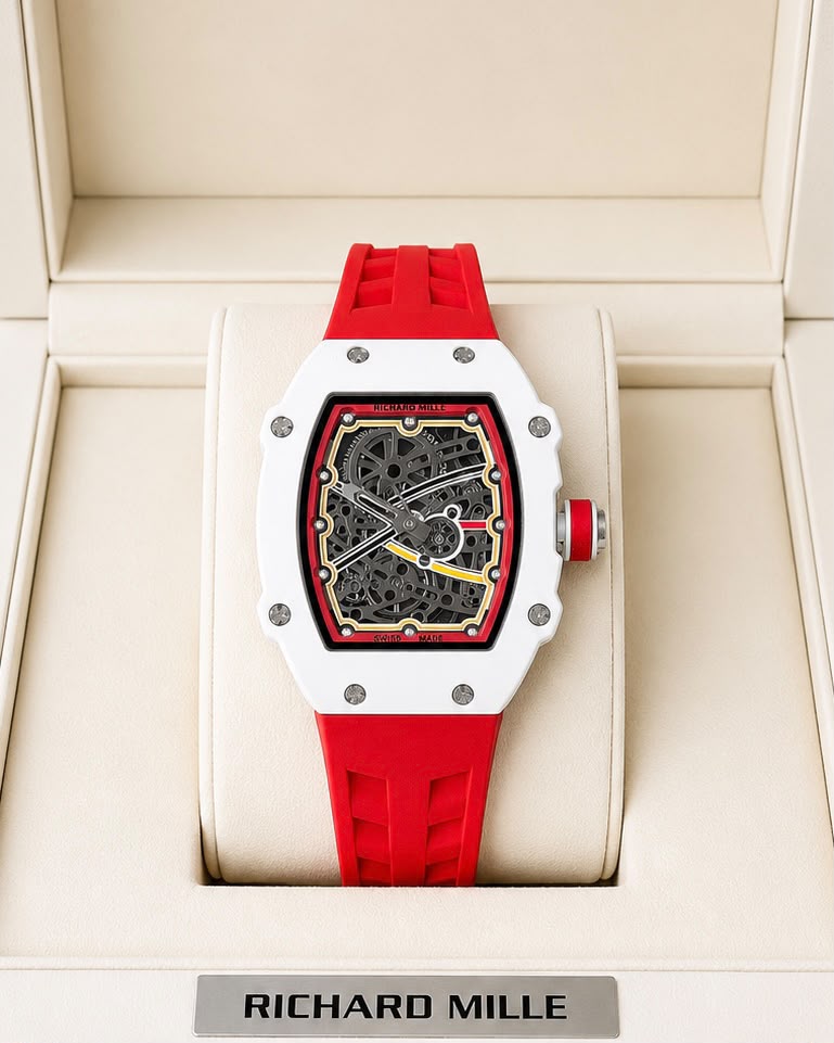 *Richard Mille RM UP-01 Ferrari Ultraflat  Titanium Silver Dial  Limited Edition😍*