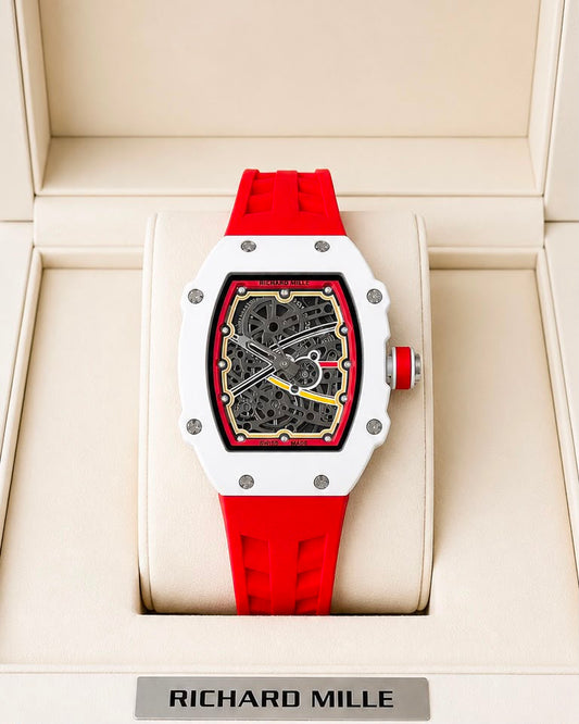*Richard Mille RM UP-01 Ferrari Ultraflat  Titanium Silver Dial  Limited Edition😍*