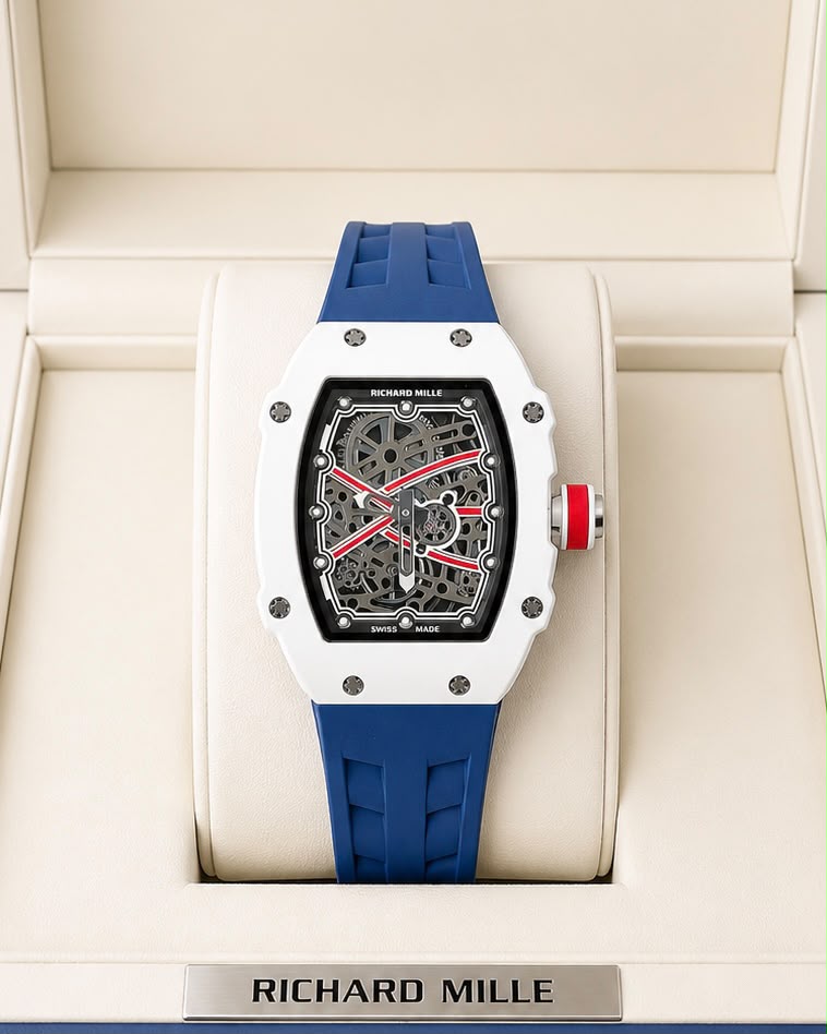 *Richard Mille RM UP-01 Ferrari Ultraflat  Titanium Silver Dial  Limited Edition😍*