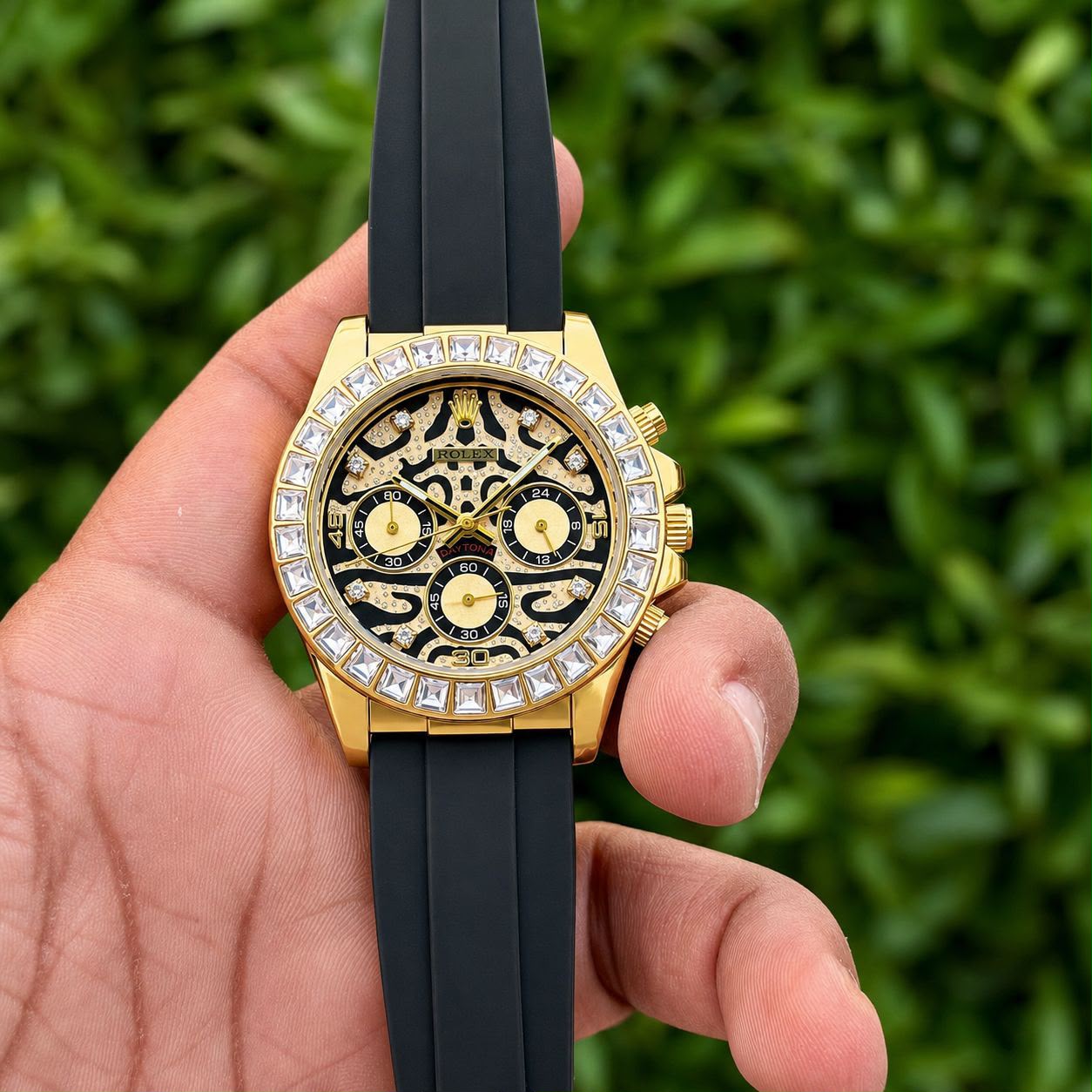 Rolex  Eye of The Tiger Edition  Premium Quality     Genuine Silicon Band