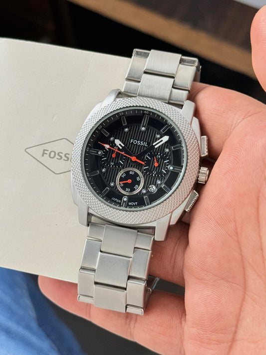  Fossil Machine Chronograph Analog Ion plated Dial Men's Matt Finish Watch