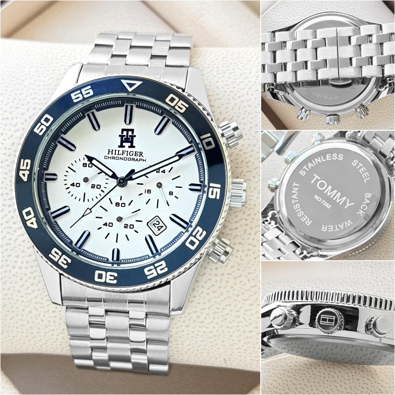 Tommy Hilfiger is a bold chronograph timepiece that perfectly blends sporty aesthetics with refined elegance, making it ideal for both everyday wear and special occasions. ⌚