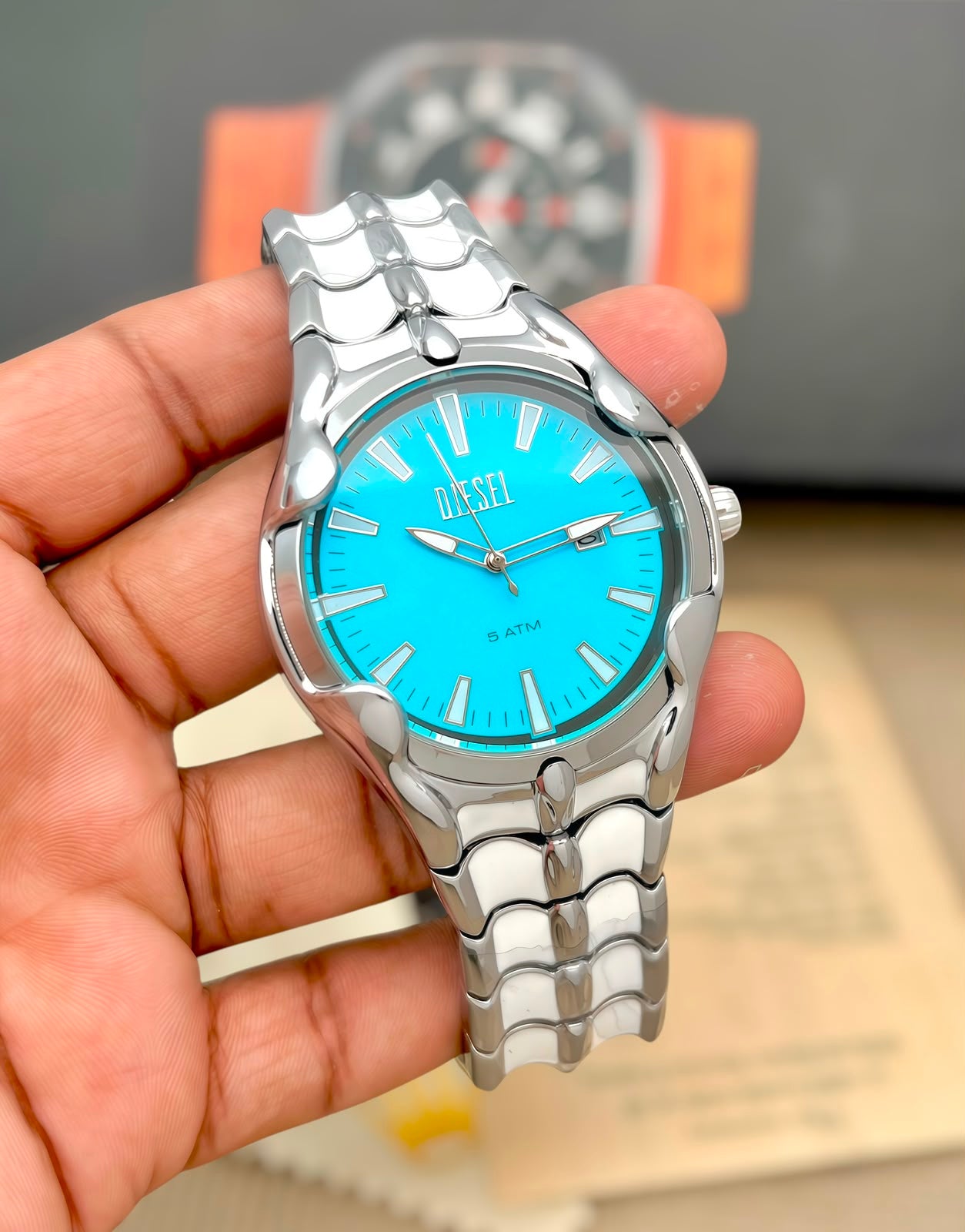 DIESEL GOLD TONE LUXURY WATCH