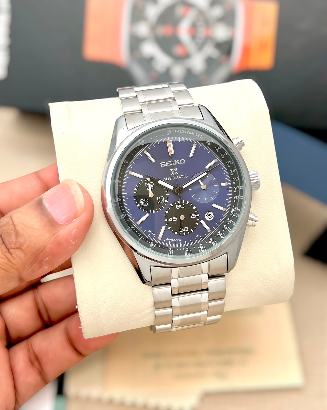 FIRST TIME IN HISTORY seiko  WATCH AUTOMATIC ANTI ALLERGIC METAL BELT TO AMAZE CUSTOMER✅