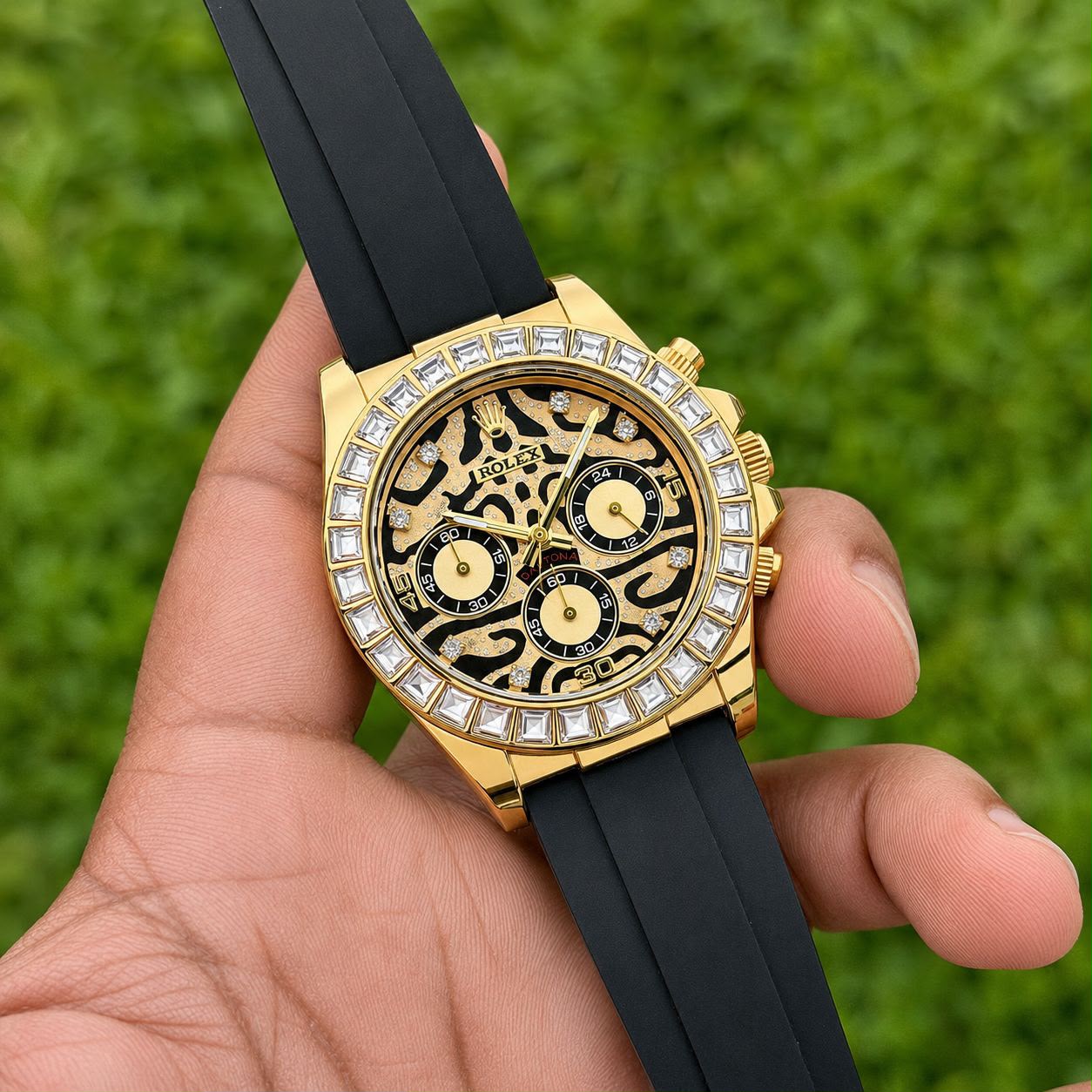 Rolex  Eye of The Tiger Edition  Premium Quality     Genuine Silicon Band