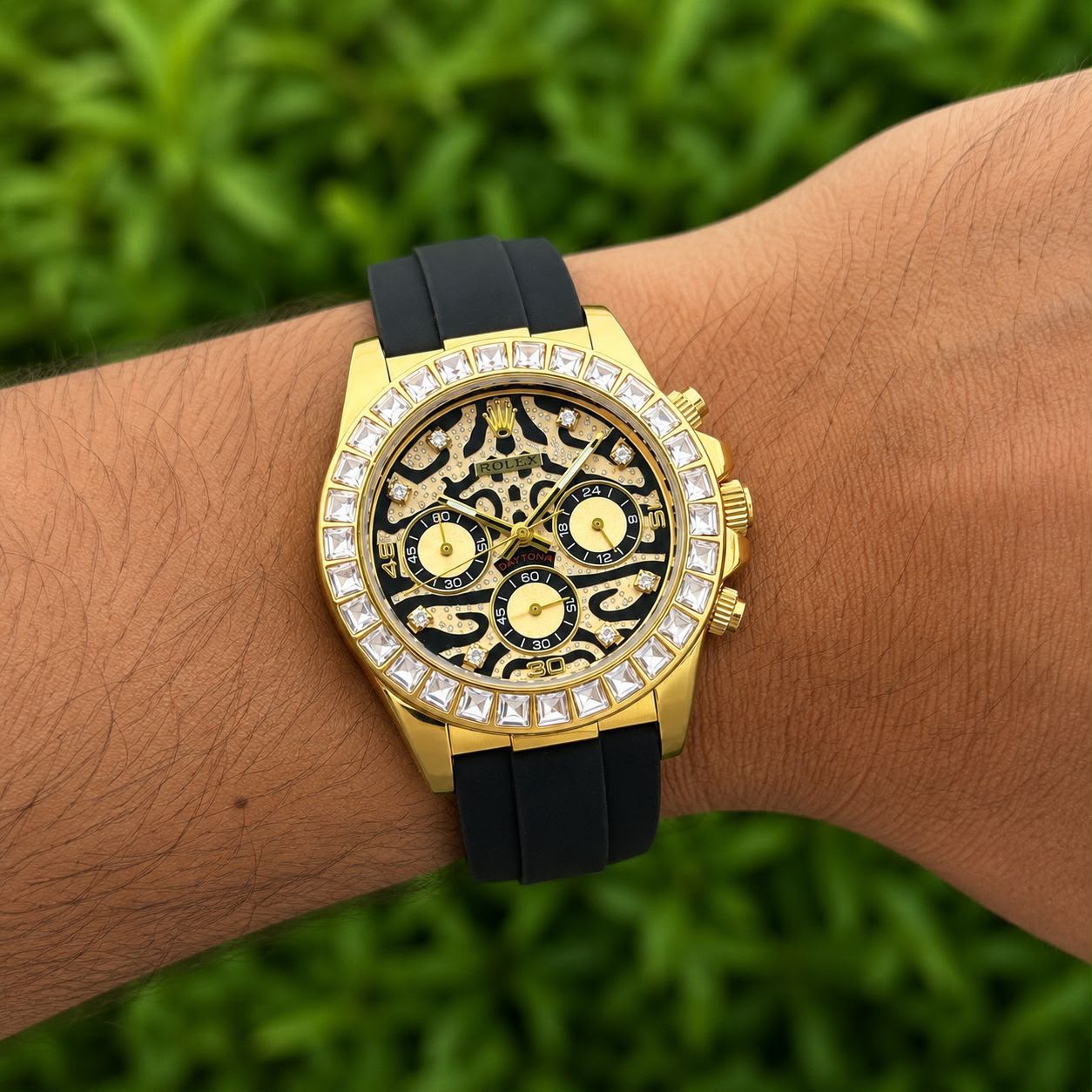 Rolex  Eye of The Tiger Edition  Premium Quality     Genuine Silicon Band